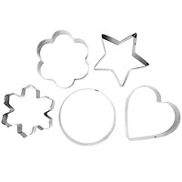 Martha Stewart Stainless Steel Cookie Cutter Set In Assorted Shapes, 5ct.