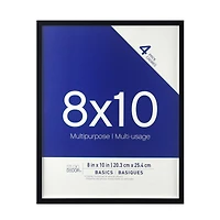 4 Pack Basics 8" x 10" Black Multipurpose Wall Frames by Studio Décor®