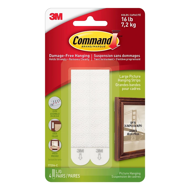 Command™ Large Picture Hanging Strips