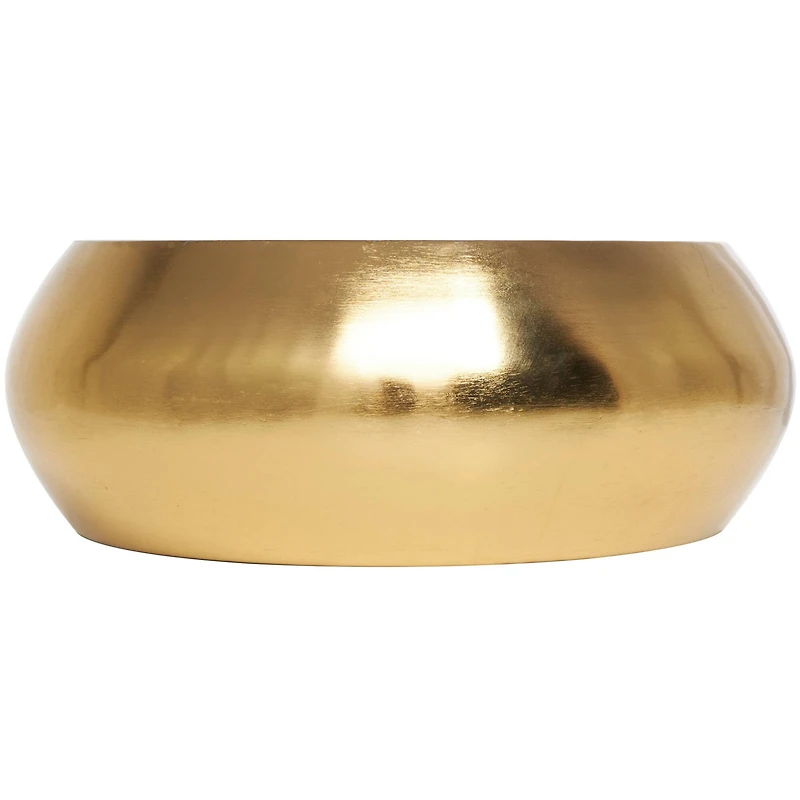 125oz. Jasmine Scented White 5 Wick Candle in Gold Bowl