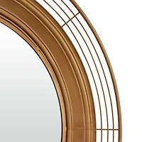 Brown Metal Bohemian Wall Mirror 36" x 36" x 4"