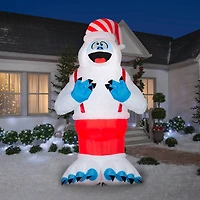 11ft. Airblown® Inflatable Giant Christmas Plush Bumble in Santa Hat & Suspenders