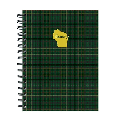 TF Publishing Wisconsin Green Plaid Journal