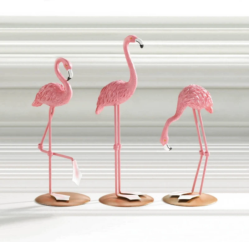 Decorative Tabletop Flamingos