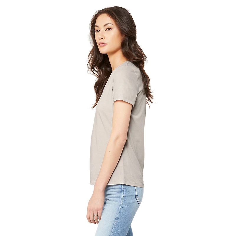 BELLA+CANVAS® Women's Relaxed V-Neck Heather T-Shirt