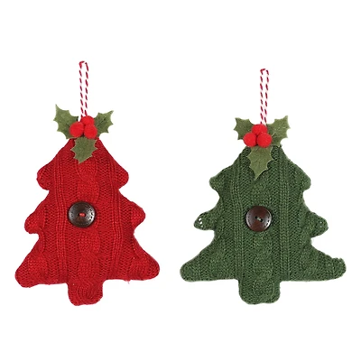 Assorted 5.5" Sweater Knit Christmas Tree Ornament, 1pc. by Ashland®