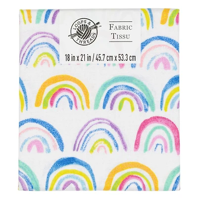 Multicolor Rainbow Cotton Fabric by Loops & Threads™