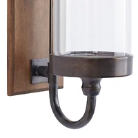 Brown Fir Farmhouse Wall Sconce, 16" x 5"