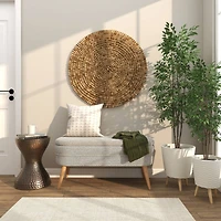 The Novogratz Brown Overlapping Reclaimed Wood Wall Décor