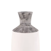 The Novogratz White Stoneware Coastal Style Vase Set