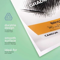 Canson® Graduate Foldover Bristol Pad, 9" x 12"
