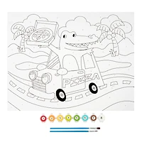 Pizza Gator Paint by Number Kit by Creatology™