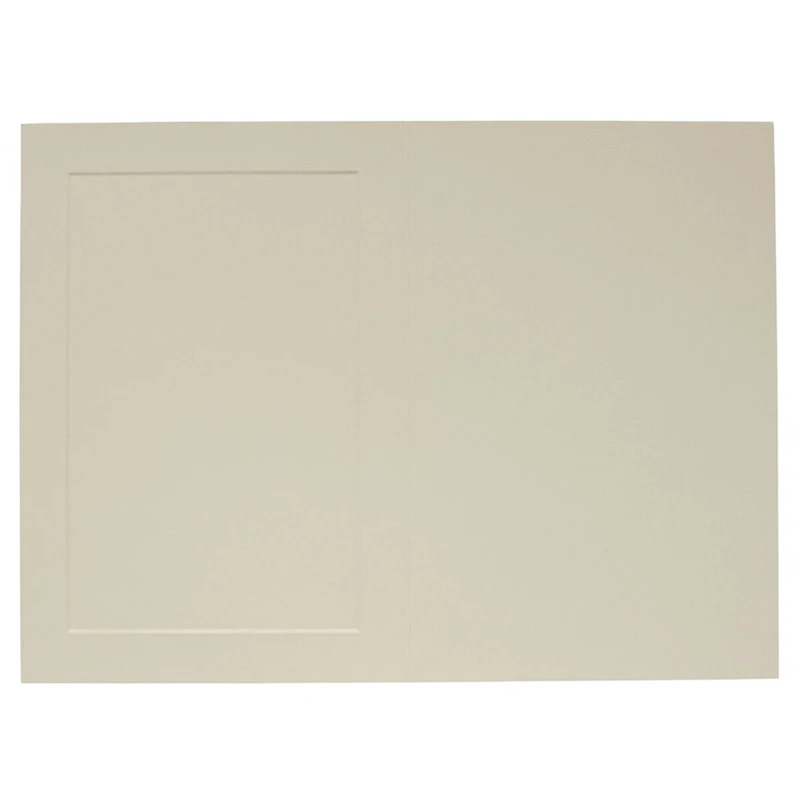 JAM Paper A7 Ivory Blank Foldover Cards with Panel