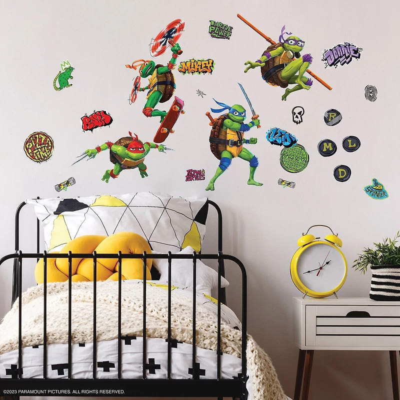 RoomMates Teenage Mutant Ninja Turtles Mutant Mayhem Characters Peel & Stick Wall Decals