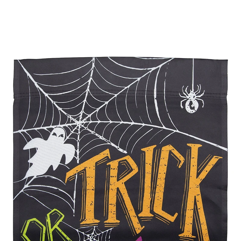 28" x 40" Spider Webs & Ghosts Trick or Treat Outdoor Garden Flag