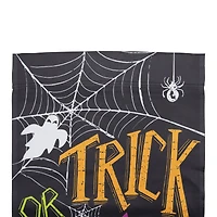 28" x 40" Spider Webs & Ghosts Trick or Treat Outdoor Garden Flag
