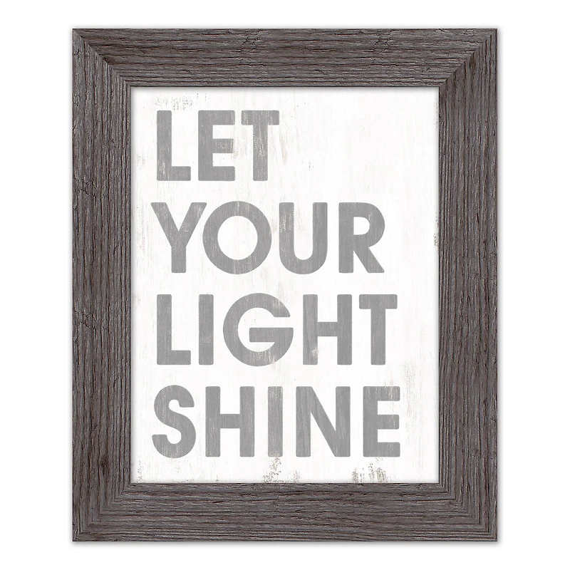 Let Your Light Shine Western Framed Print