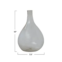 Hello Honey® 12" Clear Large Timeless Elegance Glass Bottle Vase