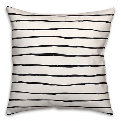 Painted Stripes 18" x 18" Throw Pillow
