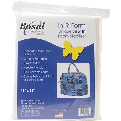 Bosal In-R-Form Unique Sew-In Foam Stabilizer, 18" x 58"