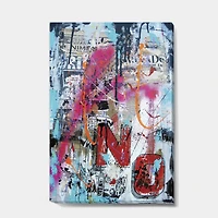 Designart - Old Style Newspaper Street Art Collage IX