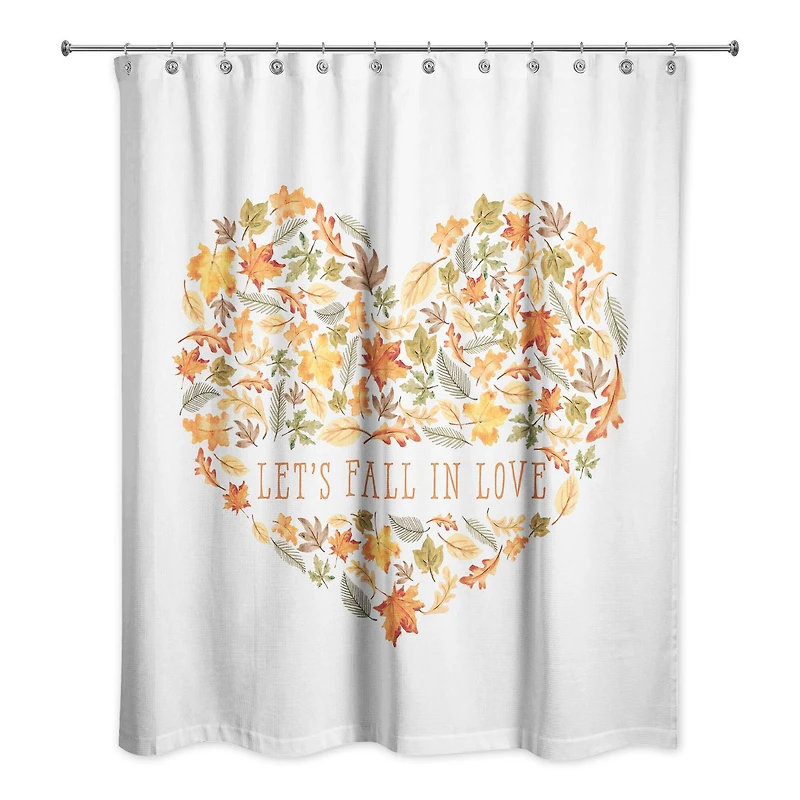 Let's Fall in Love Shower Curtain
