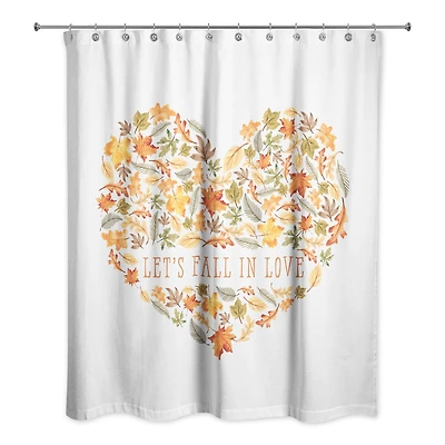 Let's Fall in Love Shower Curtain