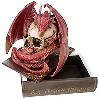 Design Toscano 8.5" Blood Dragon Contemplation Sculptural Box
