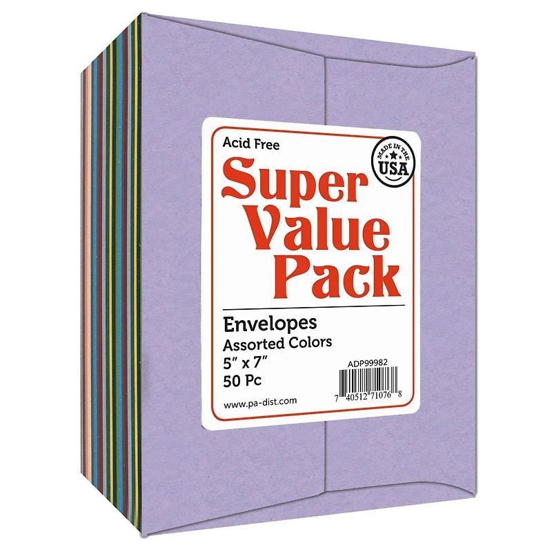 PA Paper™ Accents Super Value 5" x 7" Envelopes, 50ct.