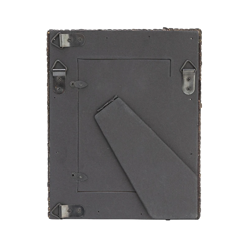 Hello Honey® Black Handwoven Rattan Photo Frame