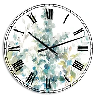 Designart 'Eucalyptus Natural Element Traditional Wall Clock