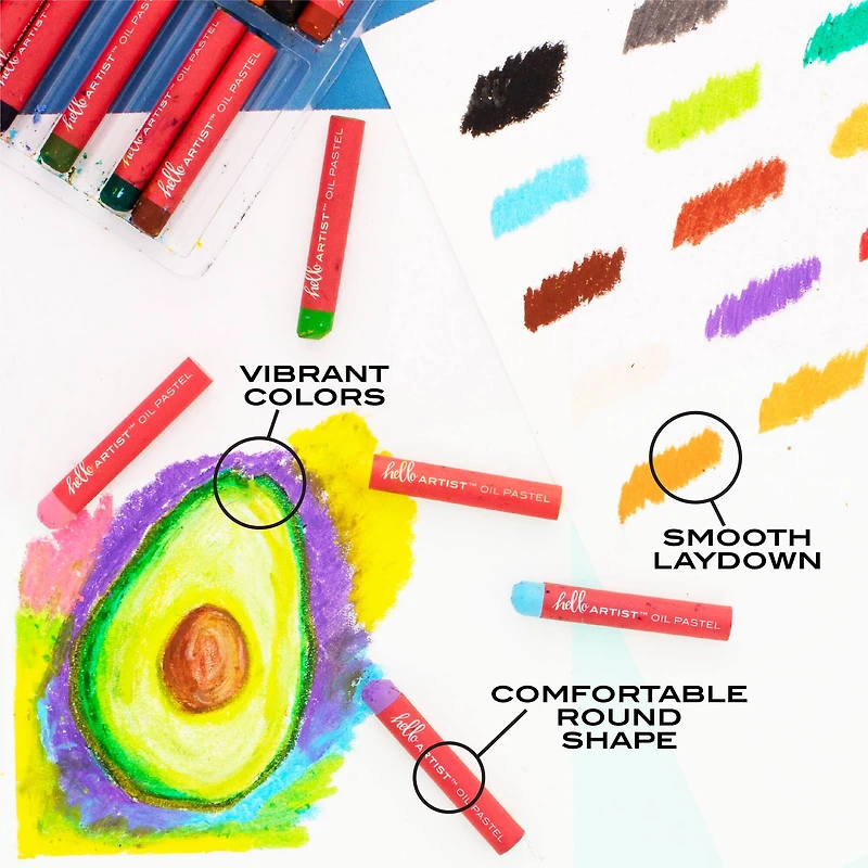 Hello, Artist!™ 20-Piece Oil Pastel Set