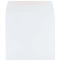 JAM Paper 6.5" x 6.5" White Square Invitation Envelopes