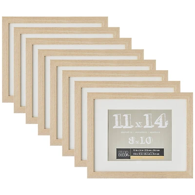 8 Pack: Blonde Frame with Mat