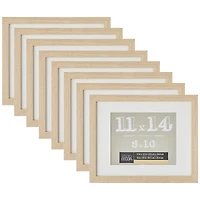 8 Pack: Blonde Frame with Mat