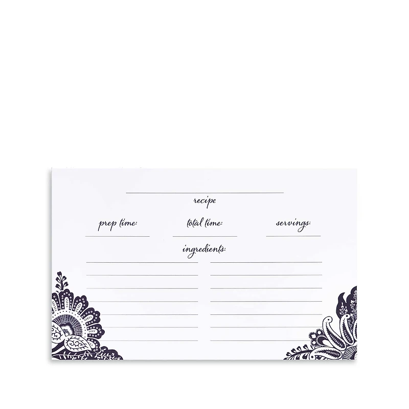 Vera Bradley® Java Navy White Recipe Tin Box