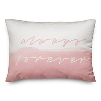 Pink Always Forever Throw Pillow