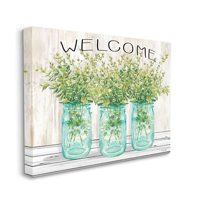 Stupell Industries Country Greenery Welcome Wall Accent