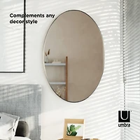 Umbra 36" Titanium Hubba Oval Mirror