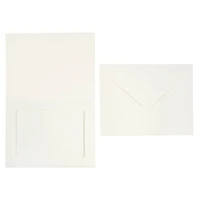 12 Packs: 10 ct. (120 total) 4.25" x 5.5" Ivory Frame Cards & Envelopes by Recollections™