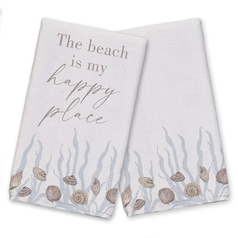 Beach Is My Happy Place Tea Towel Set