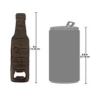 Design Toscano 6" A Cold Bottle of Beer Cast Iron Bottle Opener