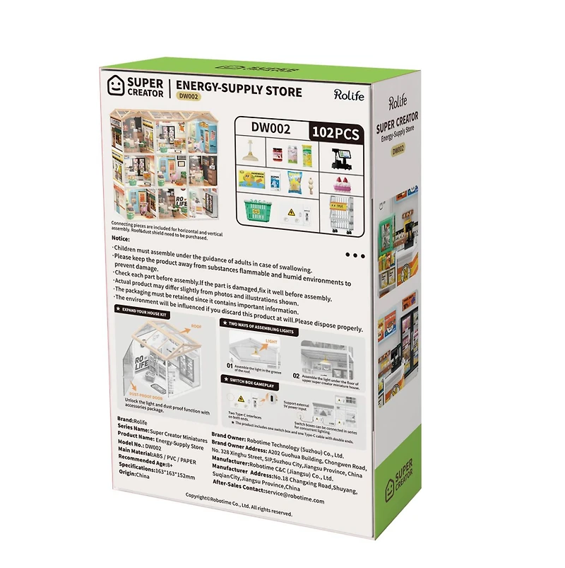 Rolife® Super Creator Energy Supply Store DIY Miniature Kit