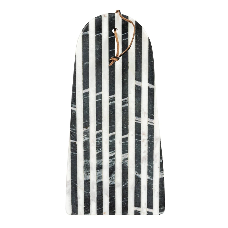 Hello Honey® 16" Black & White Striped Marble Cutting Board