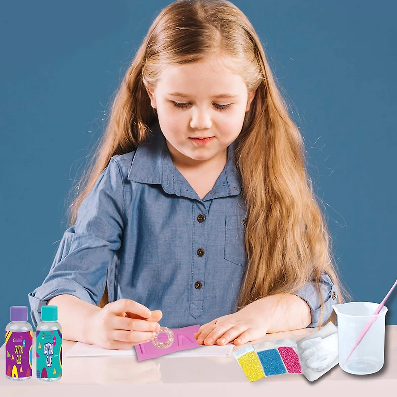 Amav Toys Fashion Time Love Crystal Key Chain Making Activity Kit