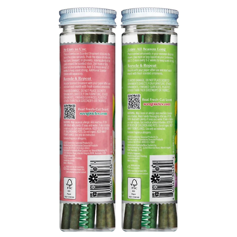 Scentsicles Stick Lemon 'n Lilies and Berryvines & Wildflowers, 2 pack of 6