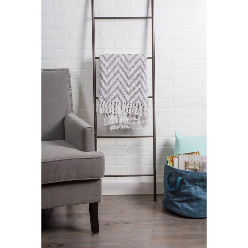 DII® Gray Large Chevron Throw