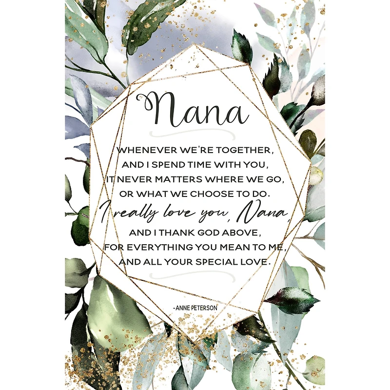 Nana Whenever We're Together Inspirational Wood Plaque