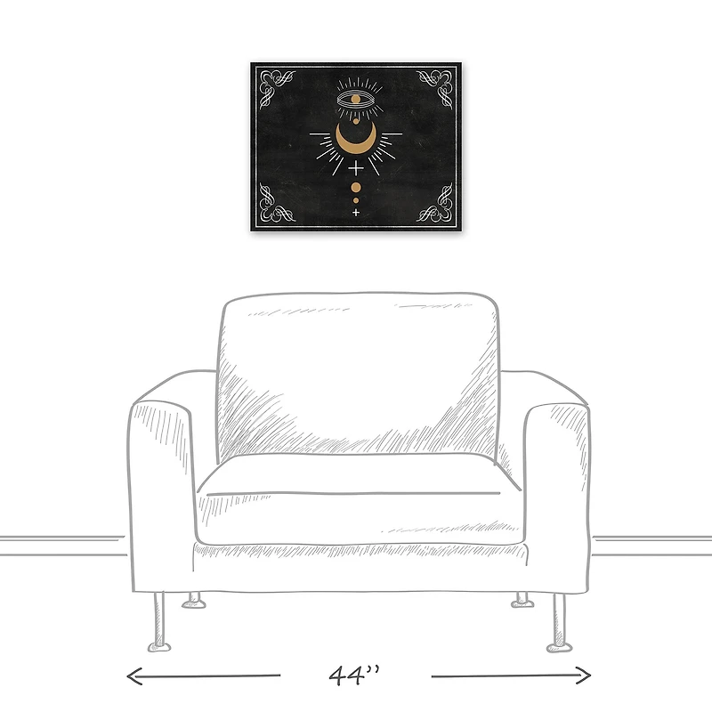 Eye Moon Boarder 8 16" x 20" Canvas Wall Art