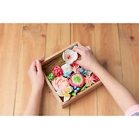 OKTO DIY Wood & Craft Romance Flowers Clay Kit